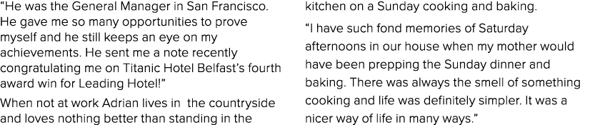  He was the General Manager in San Francisco  He gave me so many opportunities to prove myself and he still keeps an    