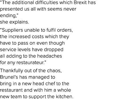 The additional difficulties which Brexit has presented us all with seems never ending,  she explains   Suppliers una   