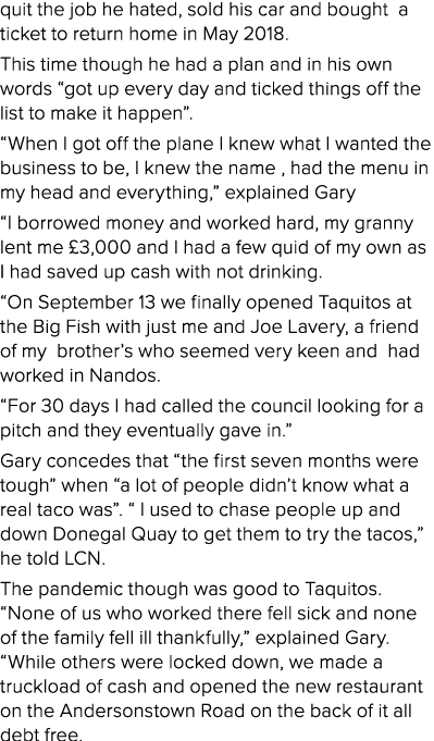 quit the job he hated, sold his car and bought a ticket to return home in May 2018  This time though he had a plan an   