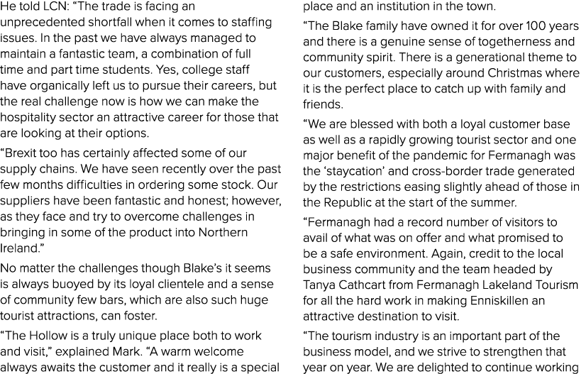 He told LCN:  The trade is facing an unprecedented shortfall when it comes to staffing issues  In the past we have al   