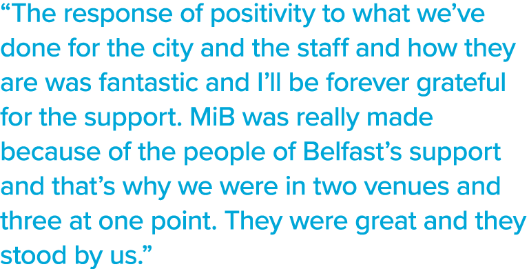  The response of positivity to what we ve done for the city and the staff and how they are was fantastic and I ll be    