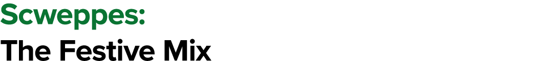 Scweppes: The Festive Mix