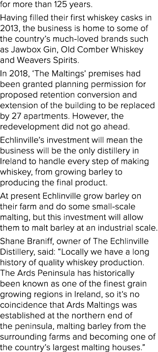 for more than 125 years. Having filled their first whiskey casks in 2013, the business is home to some of the country...