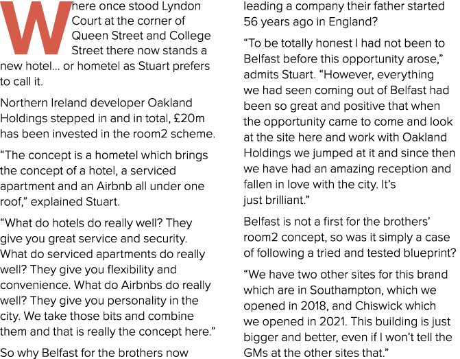 Where once stood Lyndon Court at the corner of Queen Street and College Street there now stands a new hotel… or homet...
