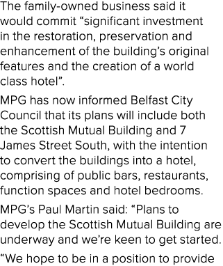 The family owned business said it would commit “significant investment in the restoration, preservation and enhanceme...