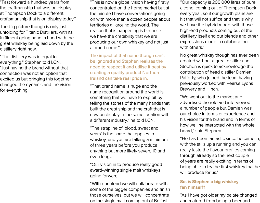 “Fast forward a hundred years from the craftmanship that was on display at Thompson Dock to a different craftsmanship...