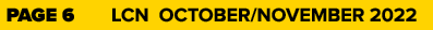 PAGE 6 LCN OCTOBER/NOVEMBER 2022