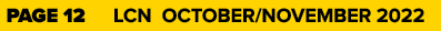 PAGE 12 LCN OCTOBER/NOVEMBER 2022