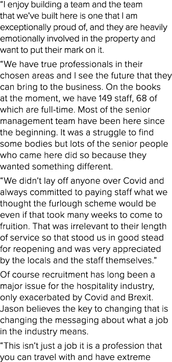 “I enjoy building a team and the team that we’ve built here is one that I am exceptionally proud of, and they are hea...