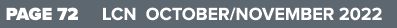 PAGE 72 LCN OCTOBER/NOVEMBER 2022