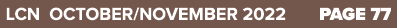 LCN OCTOBER/NOVEMBER 2022 PAGE 77