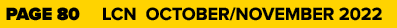 PAGE 80 LCN OCTOBER/NOVEMBER 2022