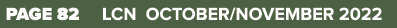 PAGE 82 LCN OCTOBER/NOVEMBER 2022