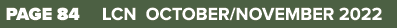 PAGE 84 LCN OCTOBER/NOVEMBER 2022