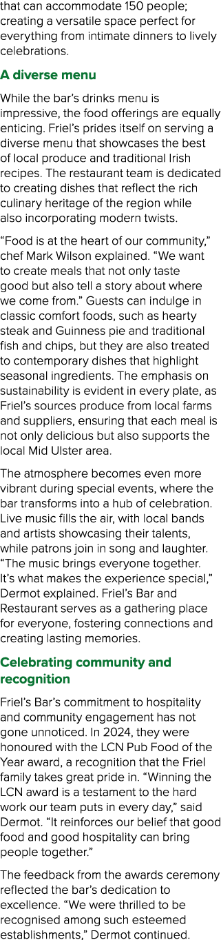 that can accommodate 150 people; creating a versatile space perfect for everything from intimate dinners to lively ce...