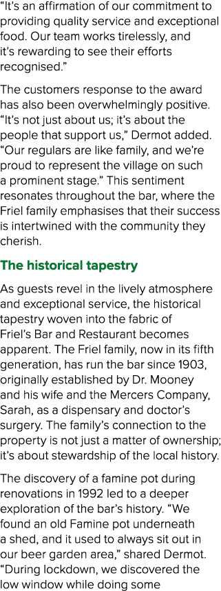 “It’s an affirmation of our commitment to providing quality service and exceptional food. Our team works tirelessly, ...