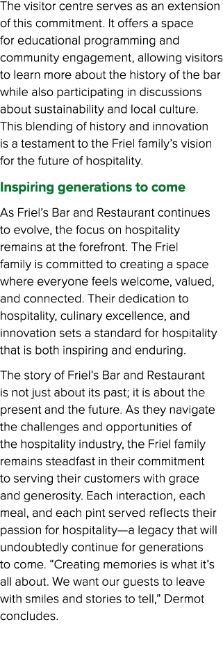 The visitor centre serves as an extension of this commitment. It offers a space for educational programming and commu...