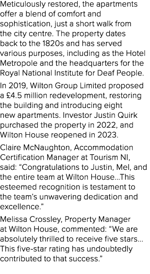 Meticulously restored, the apartments offer a blend of comfort and sophistication, just a short walk from the city ce...