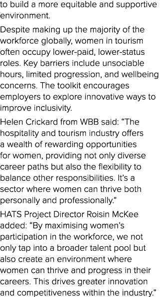 to build a more equitable and supportive environment. Despite making up the majority of the workforce globally, women...