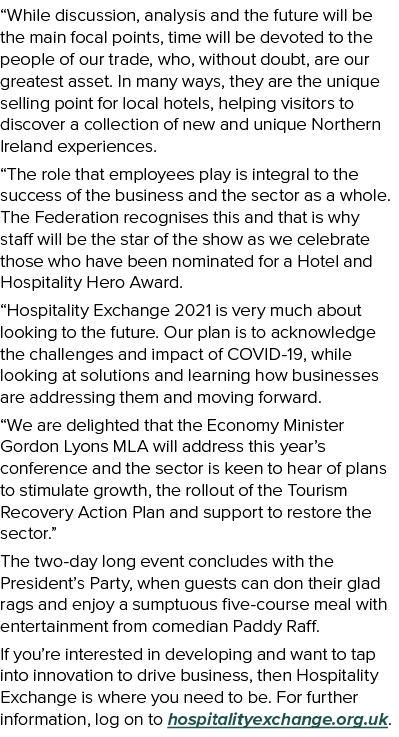  While discussion, analysis and the future will be the main focal points, time will be devoted to the people of our t   