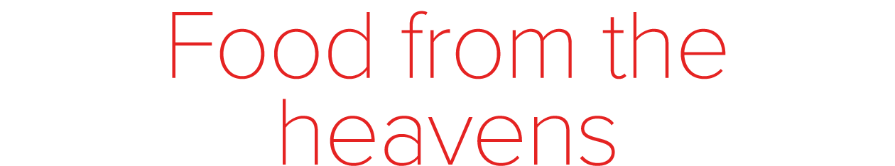Food from the heavens