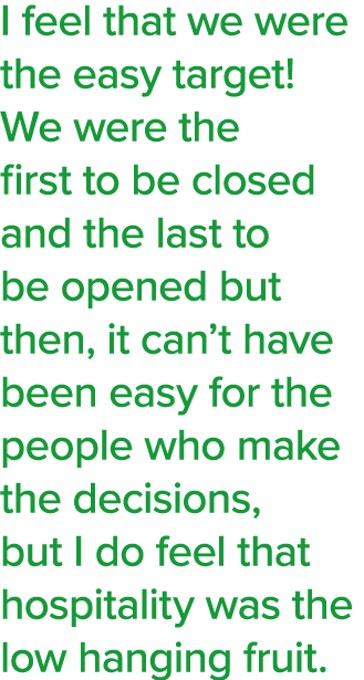 I feel that we were the easy target  We were the first to be closed and the last to be opened but then, it can t have   