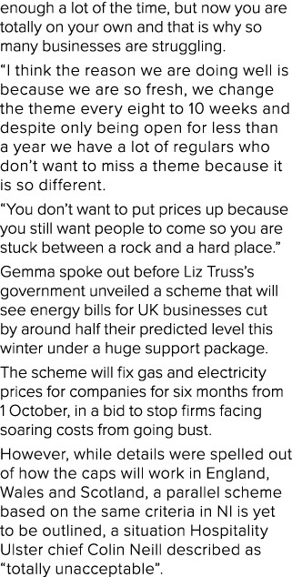 enough a lot of the time, but now you are totally on your own and that is why so many businesses are struggling   I t   