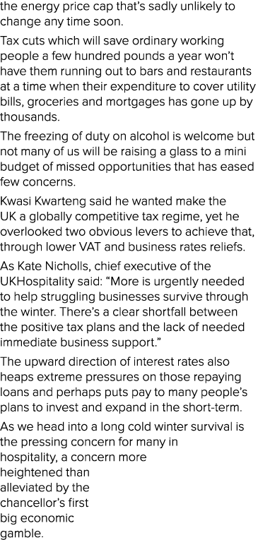 the energy price cap that s sadly unlikely to change any time soon  Tax cuts which will save ordinary working people    
