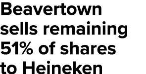 Beavertown sells remaining 51% of shares to Heineken