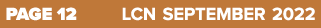 PAGE 12 LCN SEPTEMBER 2022