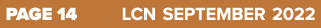 PAGE 14 LCN SEPTEMBER 2022