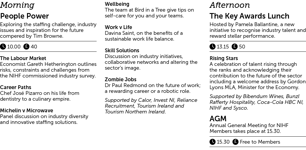 Morning People Power Exploring the staffing challenge, industry issues and inspiration for the future compered by Tim   