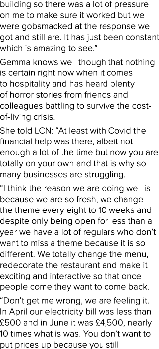 building so there was a lot of pressure on me to make sure it worked but we were gobsmacked at the response we got an   