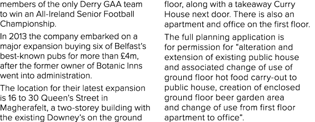 members of the only Derry GAA team to win an All-Ireland Senior Football Championship  In 2013 the company embarked o   