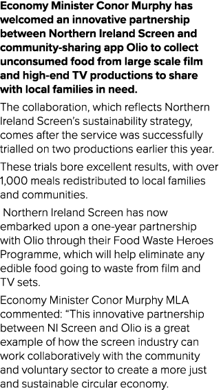 Economy Minister Conor Murphy has welcomed an innovative partnership between Northern Ireland Screen and community sh...