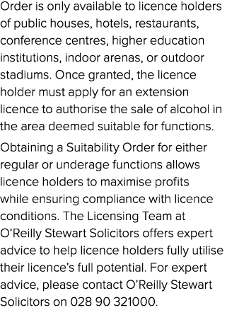 Order is only available to licence holders of public houses, hotels, restaurants, conference centres, higher educatio...