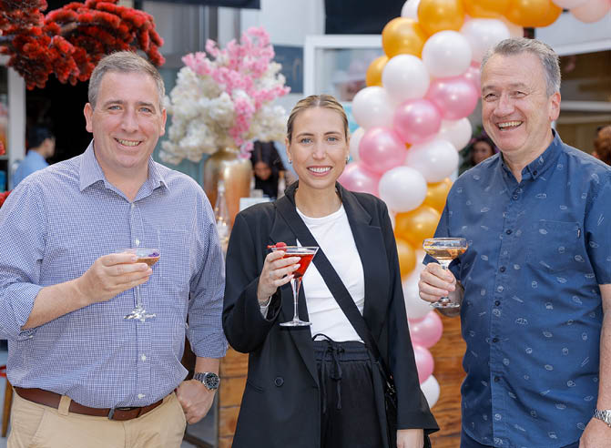 Press Eye - Belfast - Northern Ireland - 18th September 2024 Michael Keenan, Procurement Manager at United Wine Merchants, Becky Davis, Customer Marketing Manager at Freixenet UK, and Ciaran Meyler, Wine Manager at United Wine Merchants.   Photo by Philip Magowan / Press Eye