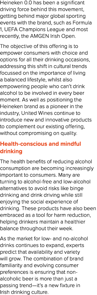 Heineken 0.0 has been a significant driving force behind this movement, getting behind major global sporting events w...