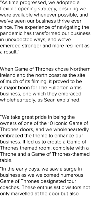 “As time progressed, we adopted a flexible opening strategy, ensuring we were available whenever possible, and we’ve ...