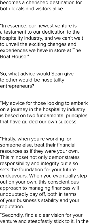 becomes a cherished destination for both locals and visitors alike. “In essence, our newest venture is a testament to...