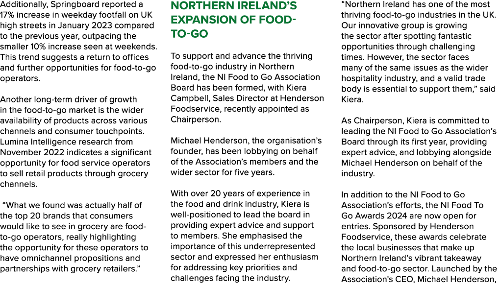 Additionally, Springboard reported a 17% increase in weekday footfall on UK high streets in January 2023 compared to ...