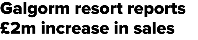 Galgorm resort reports £2m increase in sales