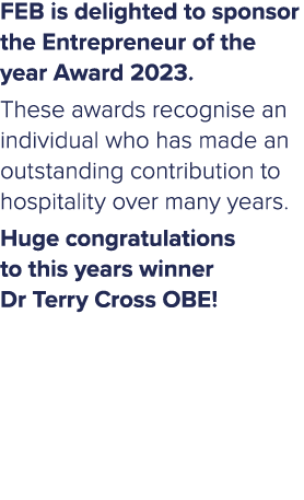 FEB is delighted to sponsor the Entrepreneur of the year Award 2023. These awards recognise an individual who has mad...
