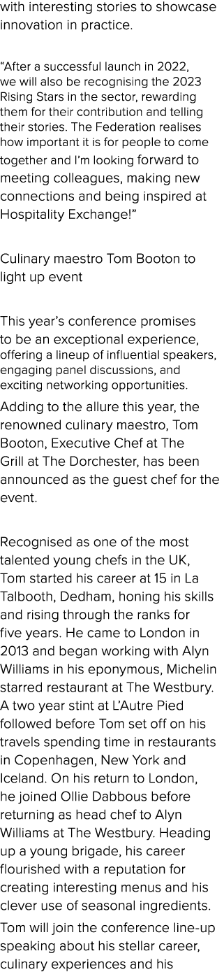 with interesting stories to showcase innovation in practice. “After a successful launch in 2022, we will also be reco...