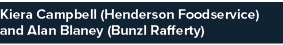Kiera Campbell (Henderson Foodservice) and Alan Blaney (Bunzl Rafferty)