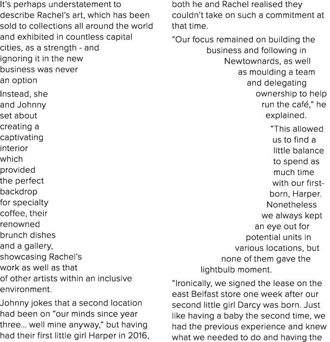 It s perhaps understatement to describe Rachel s art, which has been sold to collections all around the world and exh   