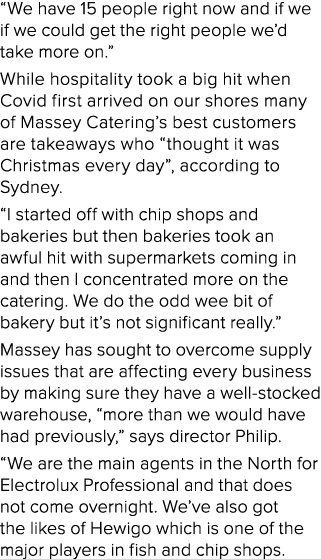  We have 15 people right now and if we if we could get the right people we d take more on   While hospitality took a    
