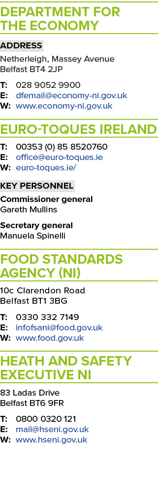 Department for the Economy Address Netherleigh, Massey Avenue Belfast BT4 2JP T: 028 9052 9900 E: dfemail economy-ni    