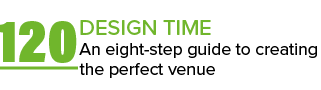 120 Design time An eight-step guide to creating the perfect venue 