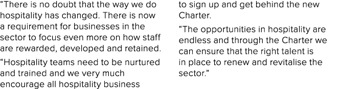  There is no doubt that the way we do hospitality has changed  There is now a requirement for businesses in the secto   